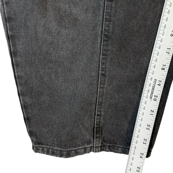 Future Collective Gray Black Wide Leg 90's Y2K Denim Jeans Women's Size 6 - Picture 6 of 6